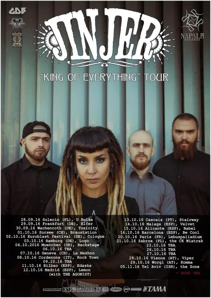 JINJER Announce Tour Dates For Headlining Shows In Europe