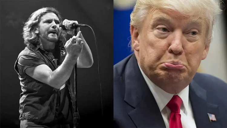 Eddie Vedder Donald Trump