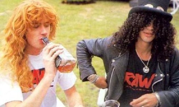 Dave Mustaine and Slash