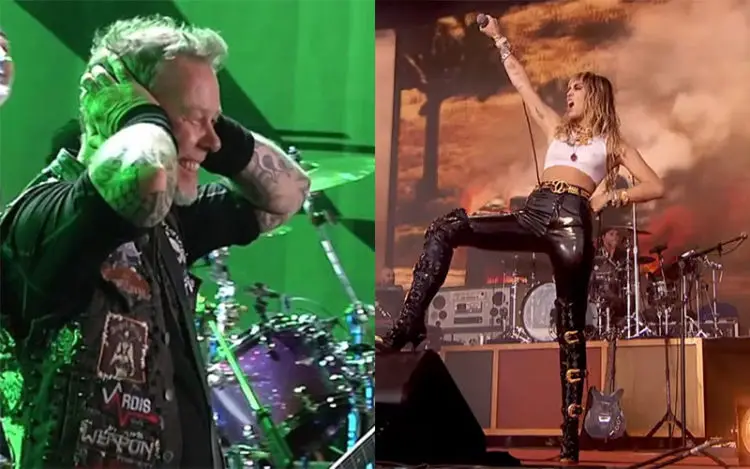 Metallica Miley Cyrus