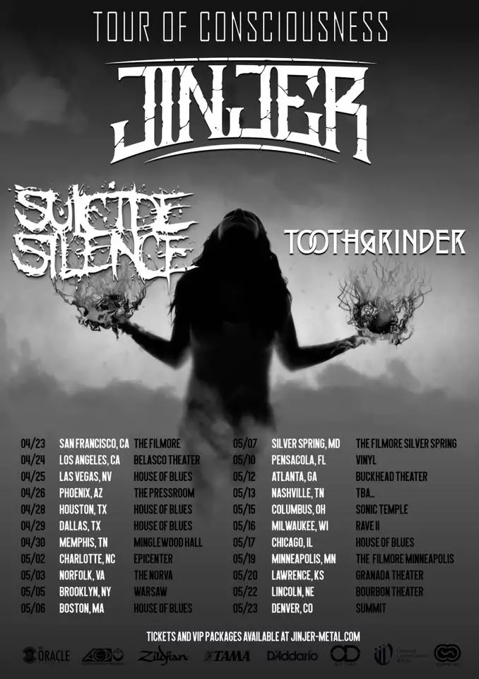Jinjer Suicide Silence Tour