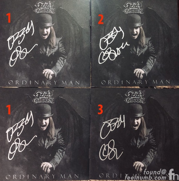 Ozzy Fake Autographs
