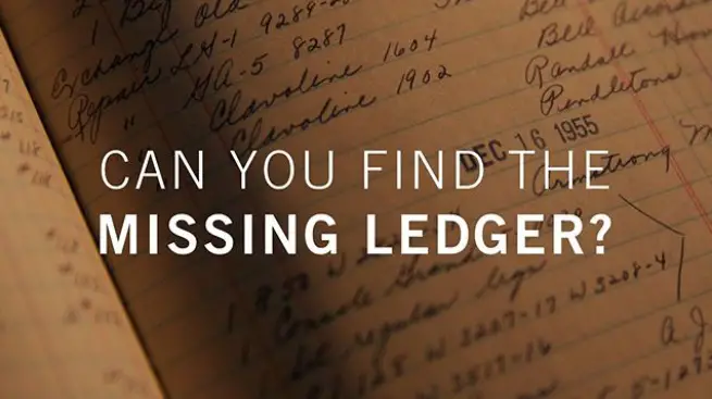 Gibson Missing Ledger