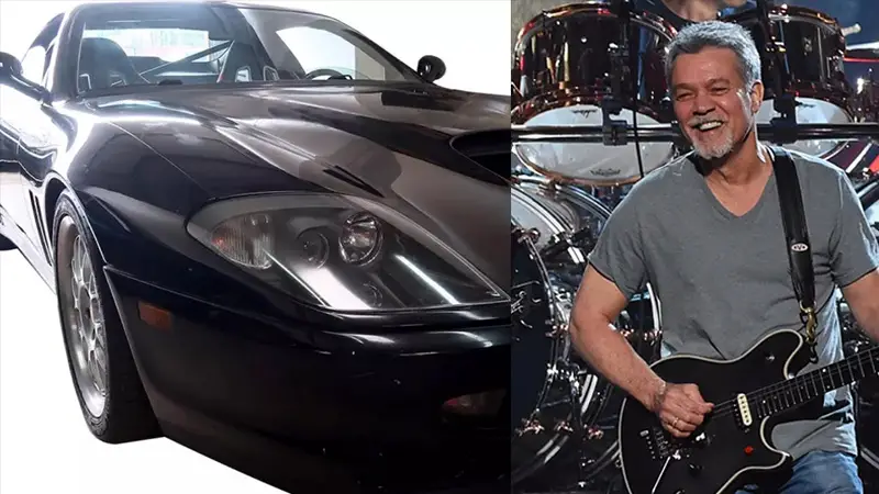 EDDIE VAN HALEN's 2000 Black Ferrari 550 Custom Race Car Is Up For Auction | Metal Addicts