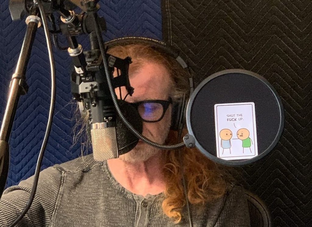 Dave Mustaine Recording Vocals