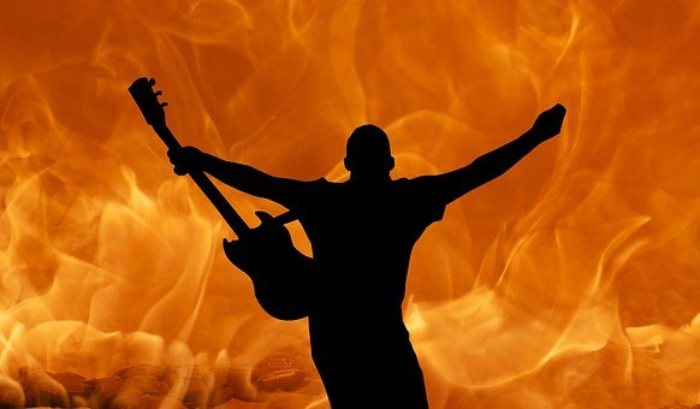 Guitar In Flames