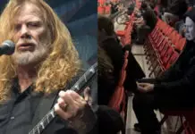 Dave Mustaine Sneaks Into Stands