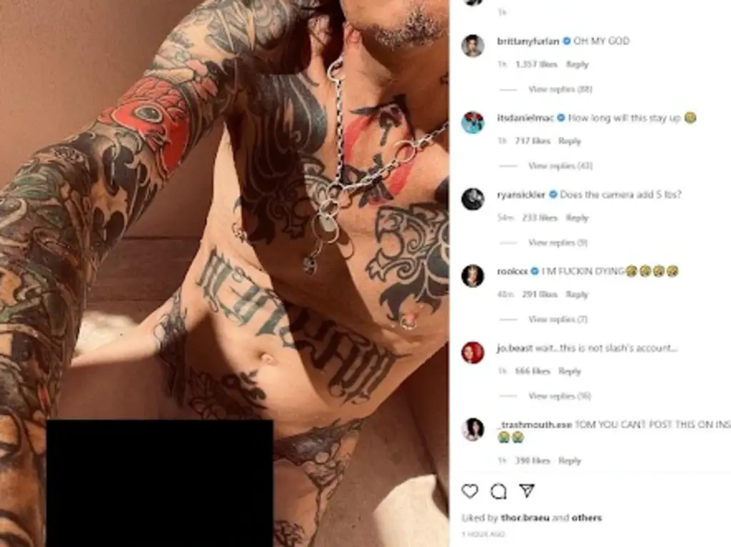 Tommy Lee Naked Instagram Photo