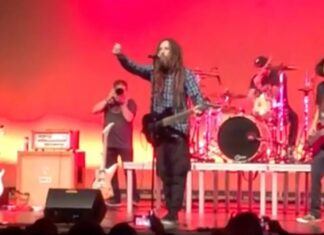 Brian Head Welch Performs at High School