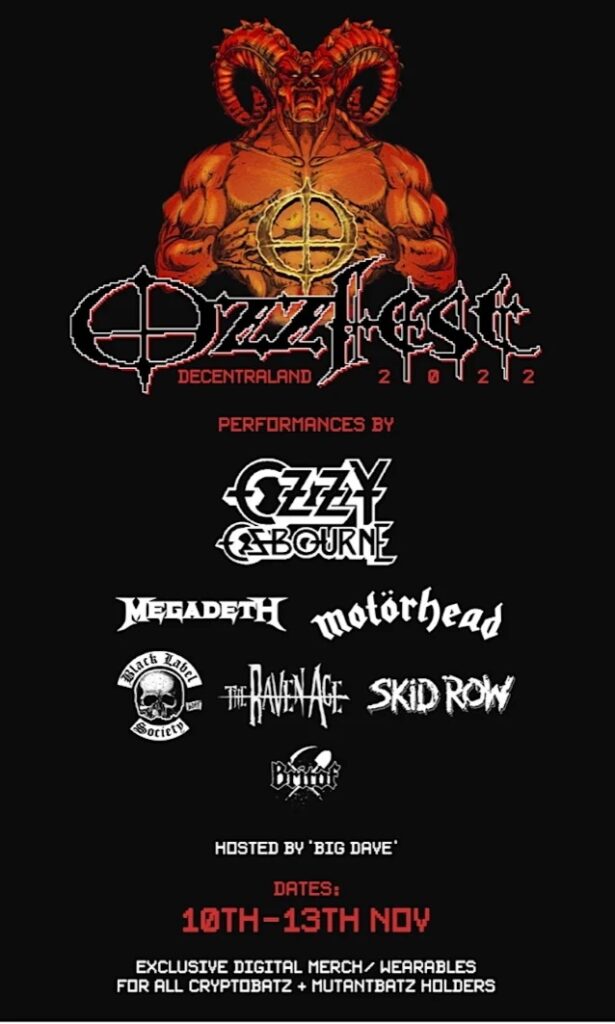 Ozzfest Virtual 2022 Poster