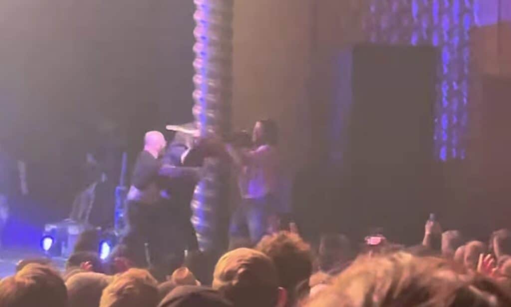 The Black Crowes Smash Invader Off Stage