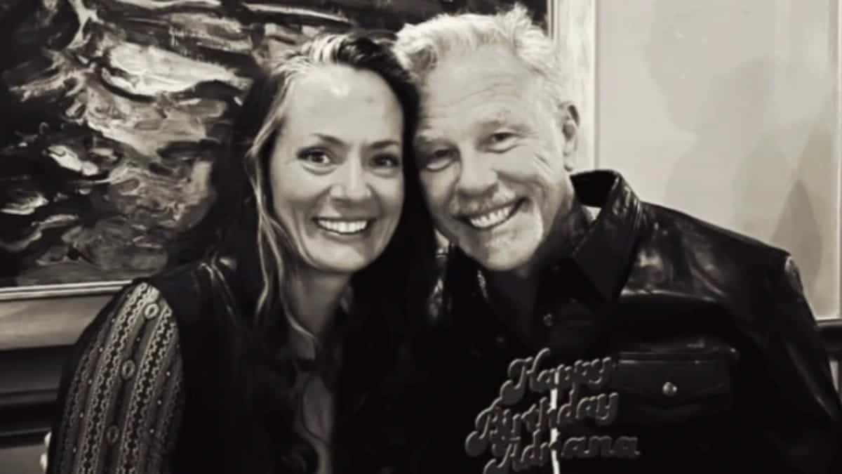 James Hetfield And Her Girlfriend Adriana