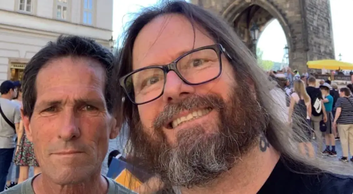 Gary Holt with his brother
