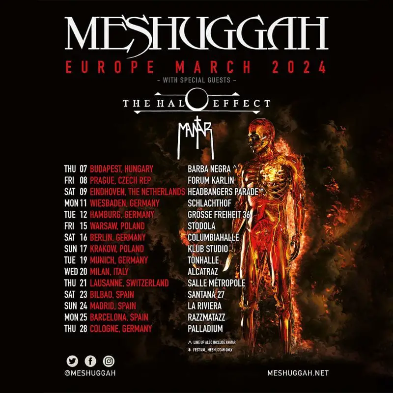 Meshuggah Europe 2024