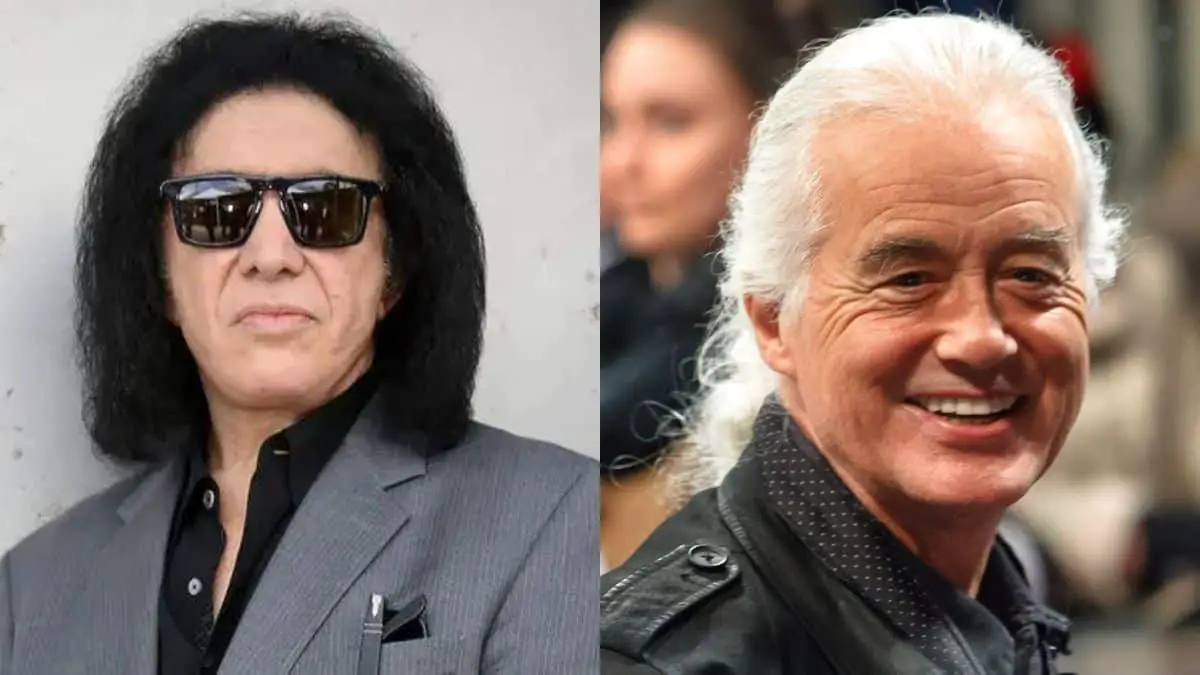 Gene Simmons Jimmy Page