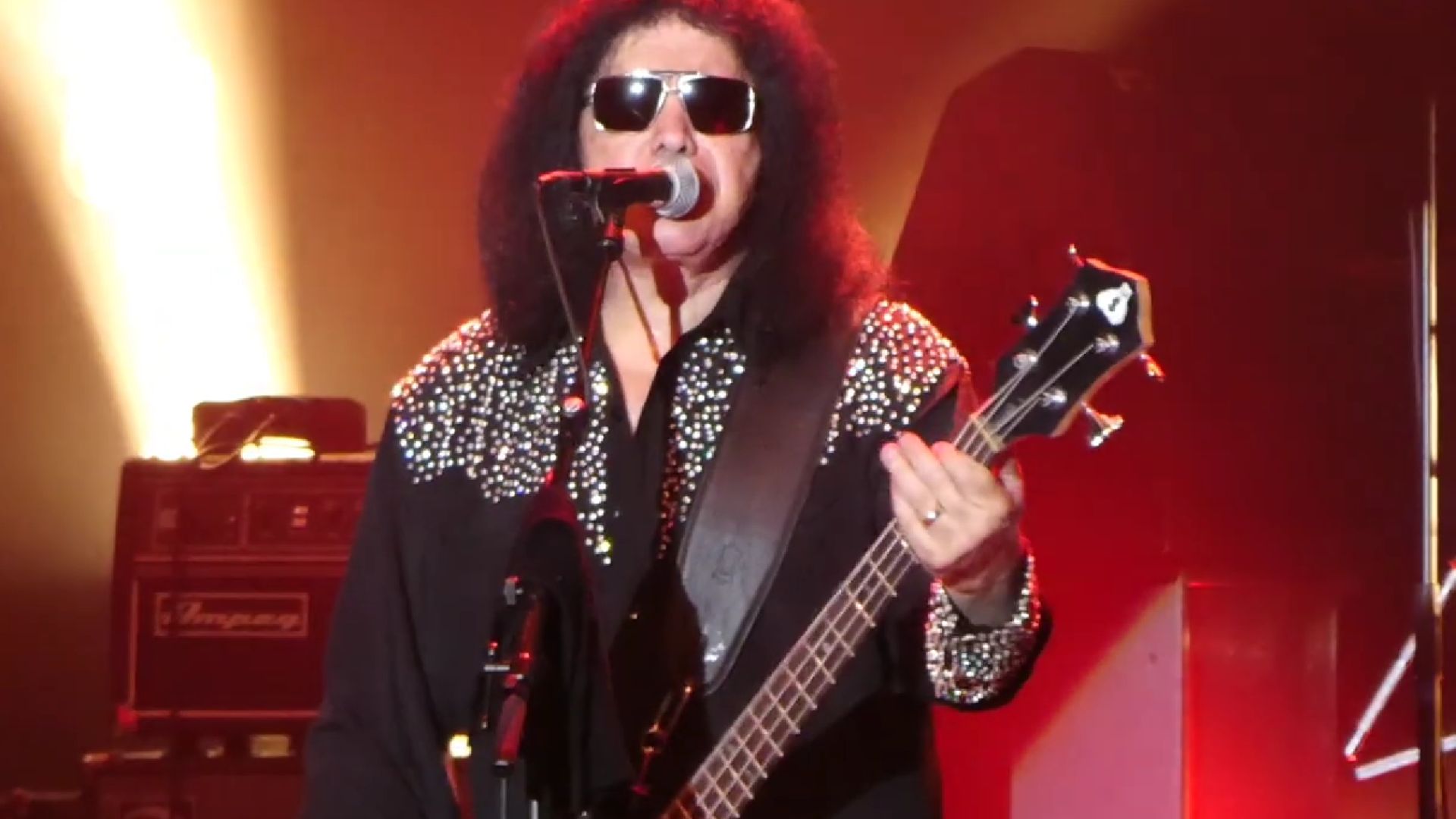 Gene Simmons Performing With His Solo Band