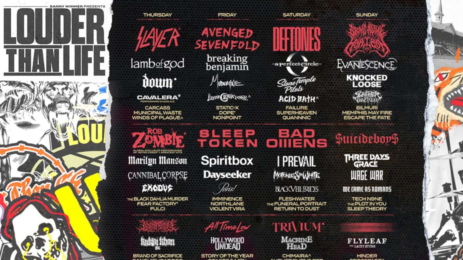 Over 160 Bands Announced For The 2025 LOUDER THAN LIFE Festival