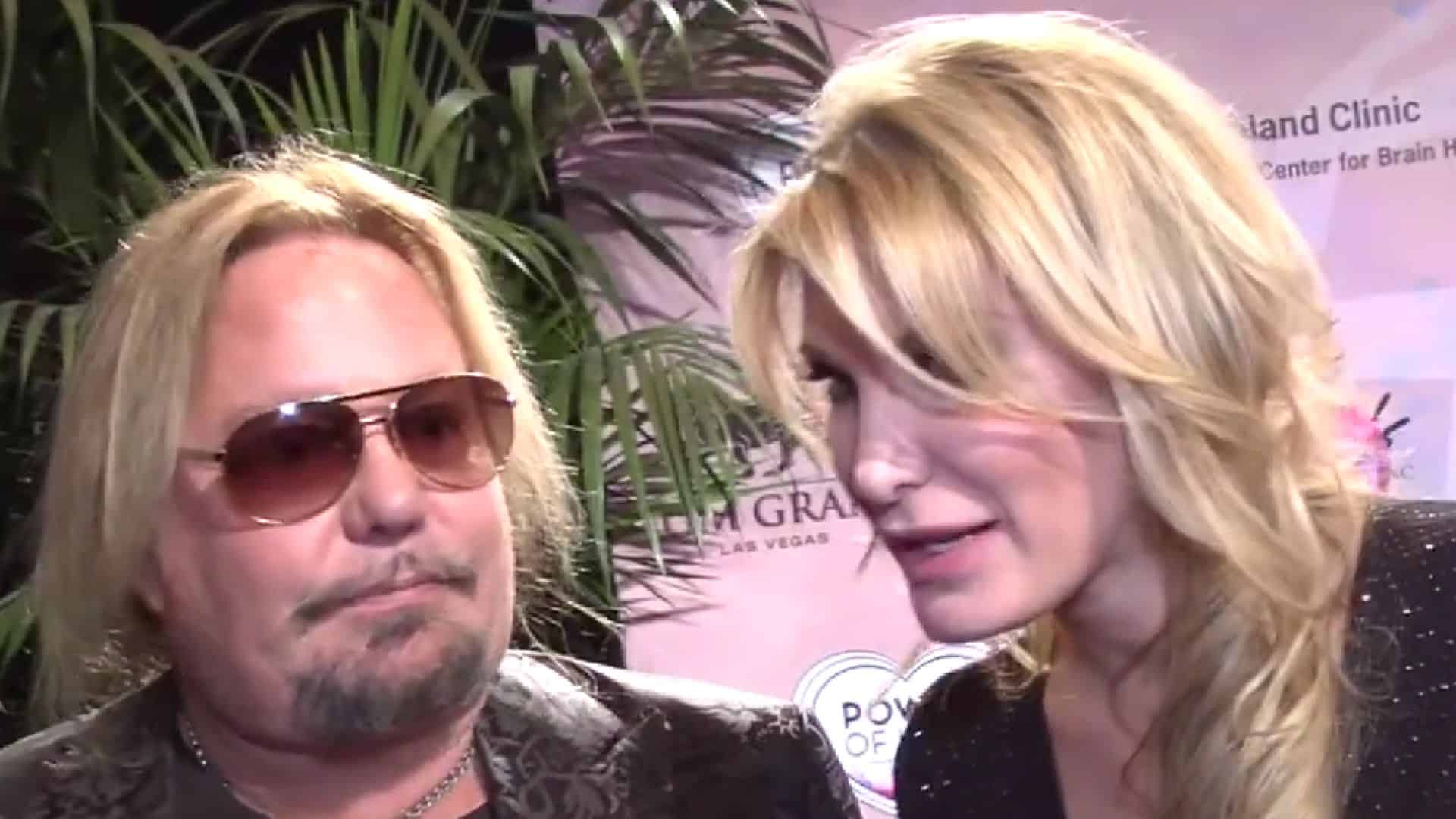 Vince Neil With His Girlfriend
