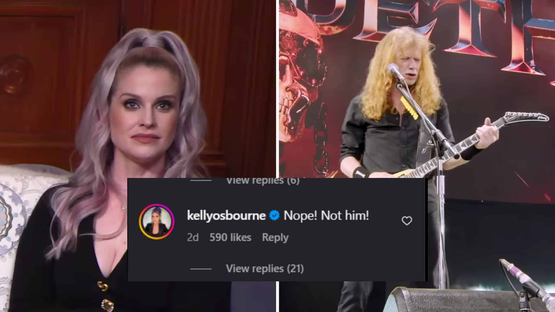 Kelly Osbourne Dave Mustaine