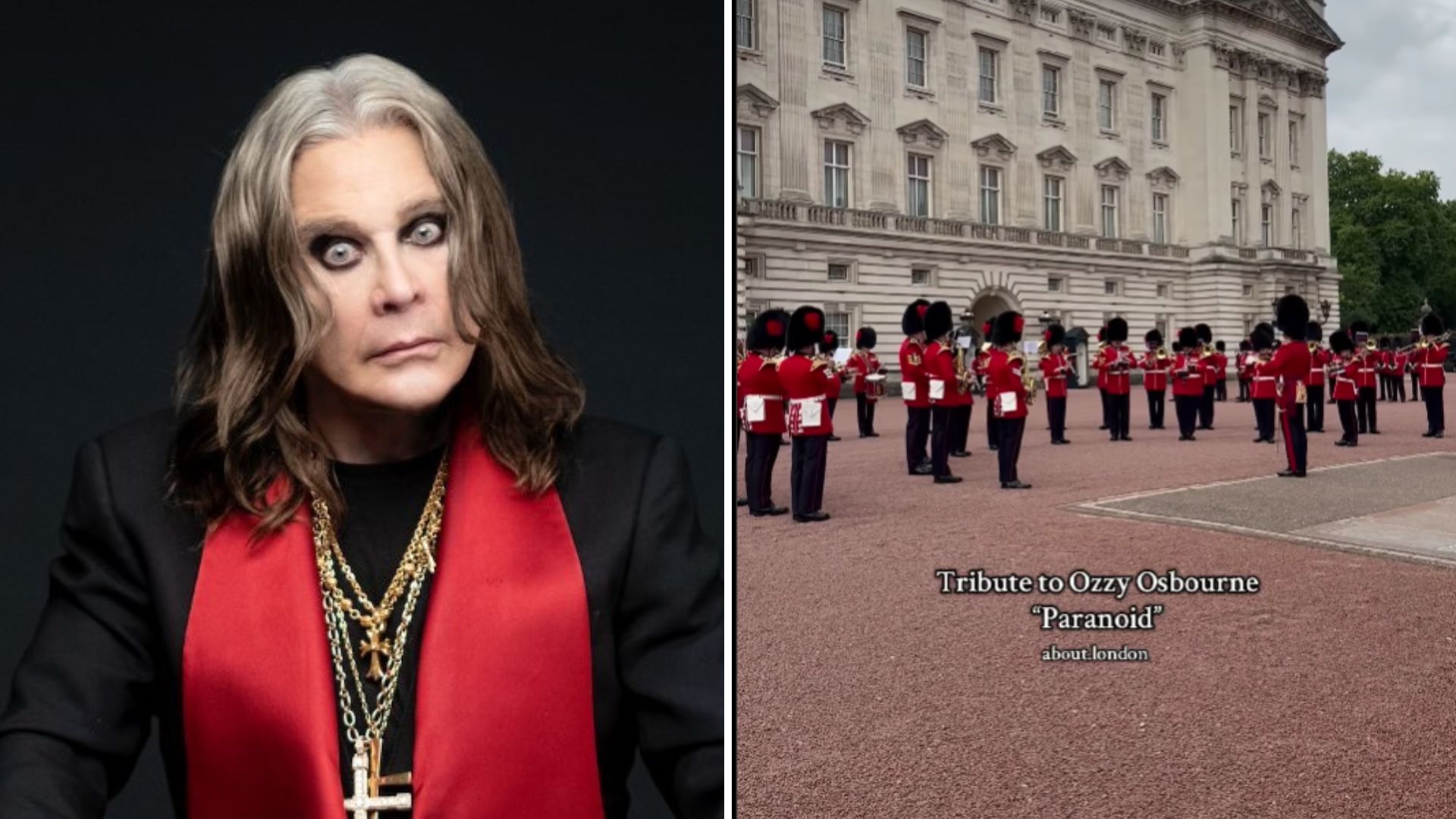 Ozzy Osbourne King Charles Guards Tribute