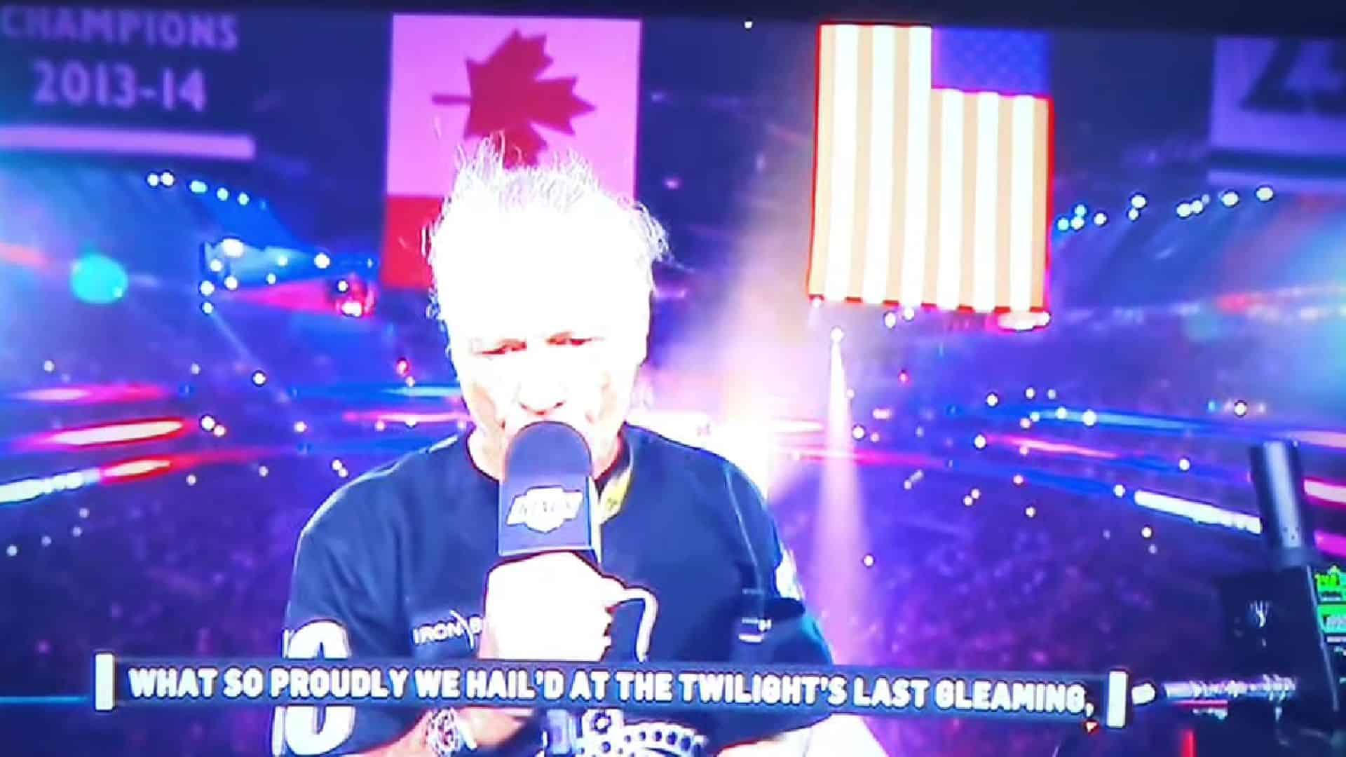 Bruce Dickinson US anthem Crypto.com Arena